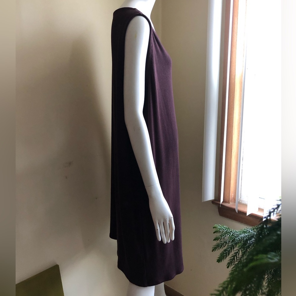 Eileen Fisher Bateau NK K/L Casis Sleeveless Midi Dress Size 2X
